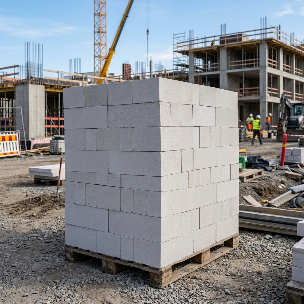Lightweight AAC blocks material